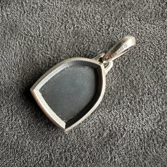 David Yurman St. Anthony Pendant in Sterling Silver & Black Diamonds - Picture 10 of 13